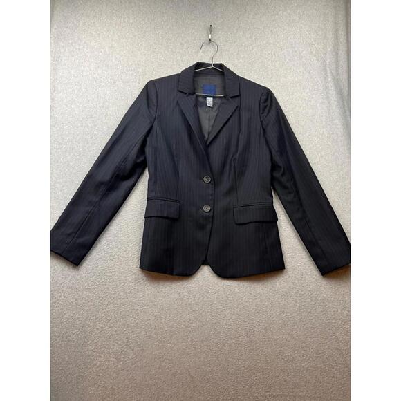 J. Crew Jackets & Blazers - J Crew Womens Wool Blazer Jacket Size 2 Classic Pinstripe Career Modern Office
